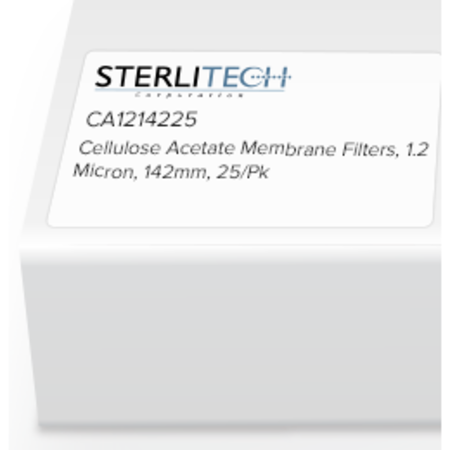 STERLITECH Cellulose Acetate Membrane Filters, 1.2 Micron, 142mm, PK25 CA1214225